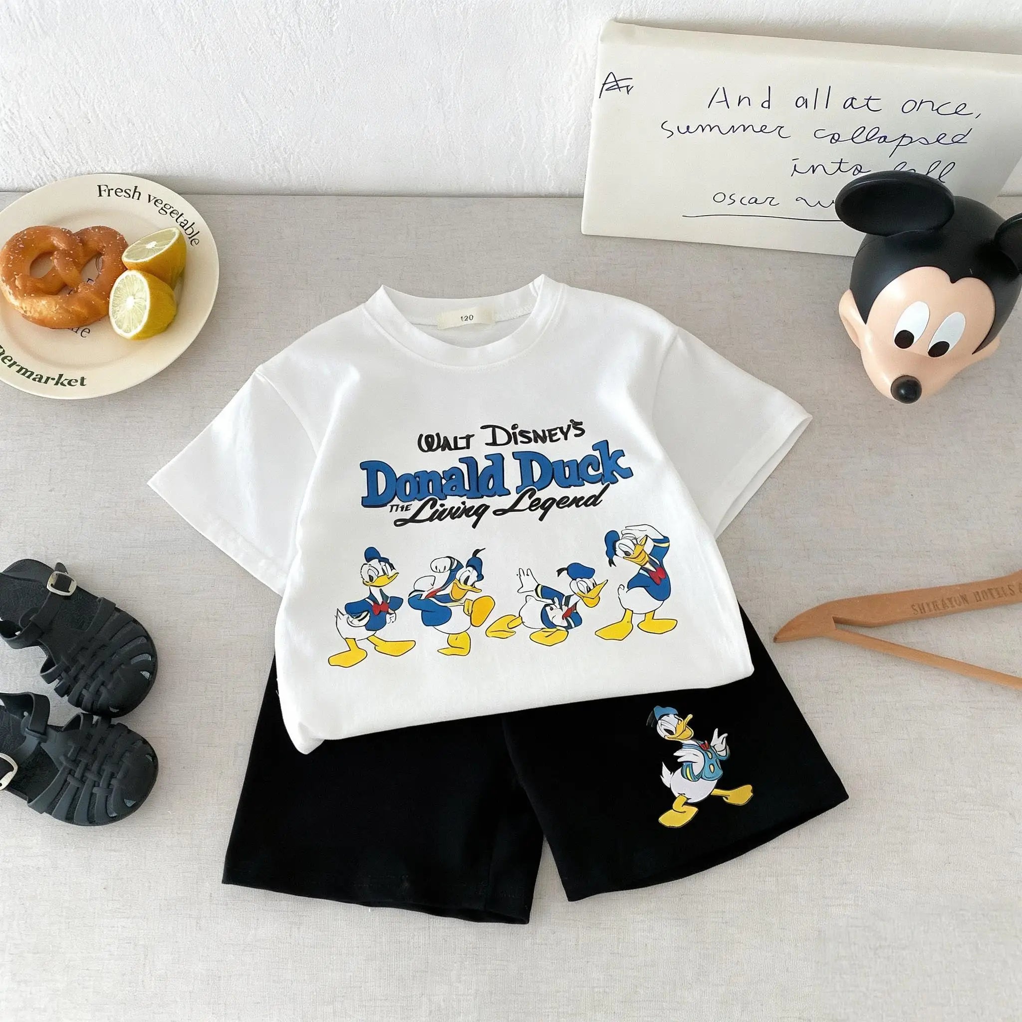 Kidsclick Boys’ Simba Cartoon T-Shirt & Shorts Set – Summer 2-Piece Outfit (Toddlers)