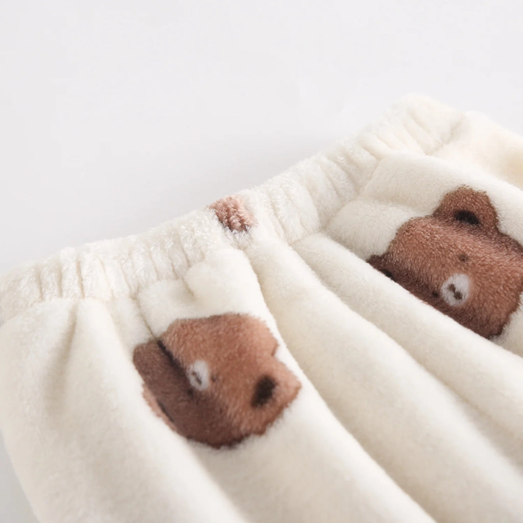 Sanlutoz Cute Animals Warm Little Kids Clothing Sets Long Sleeve Tops + Trousers 2Pcs Winter