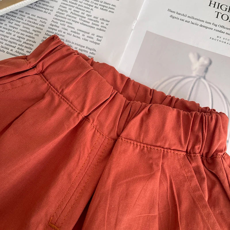 Kidsclick Kids’ Letter Print T-Shirt & Shorts Set – Summer 2-Piece Outfit (Ages 1-5 Years)