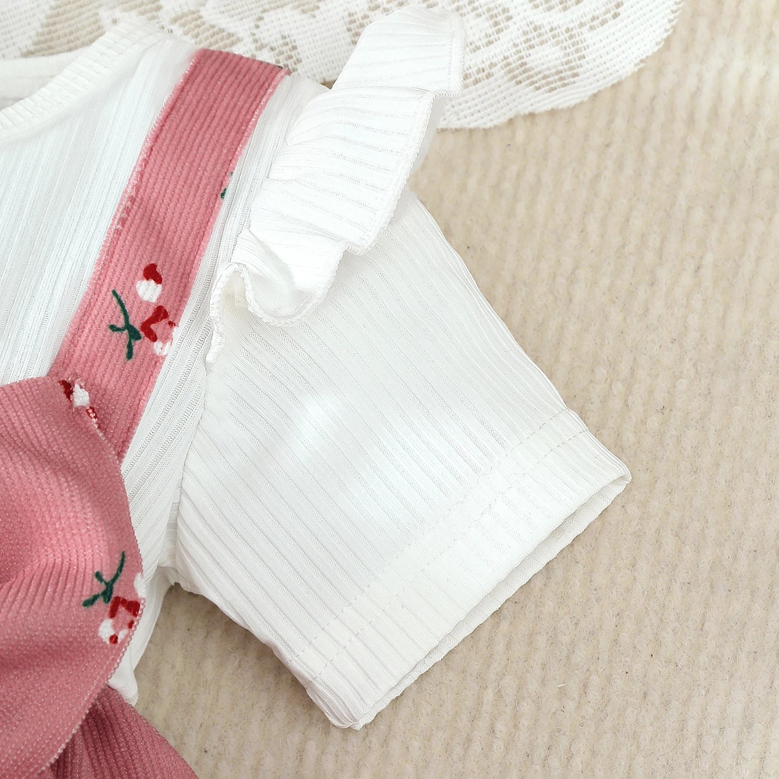 Kidsclick 2-Piece Baby Girl Summer Dress Set – Floral Dress with Large Bow & Headband for 0-24 Months