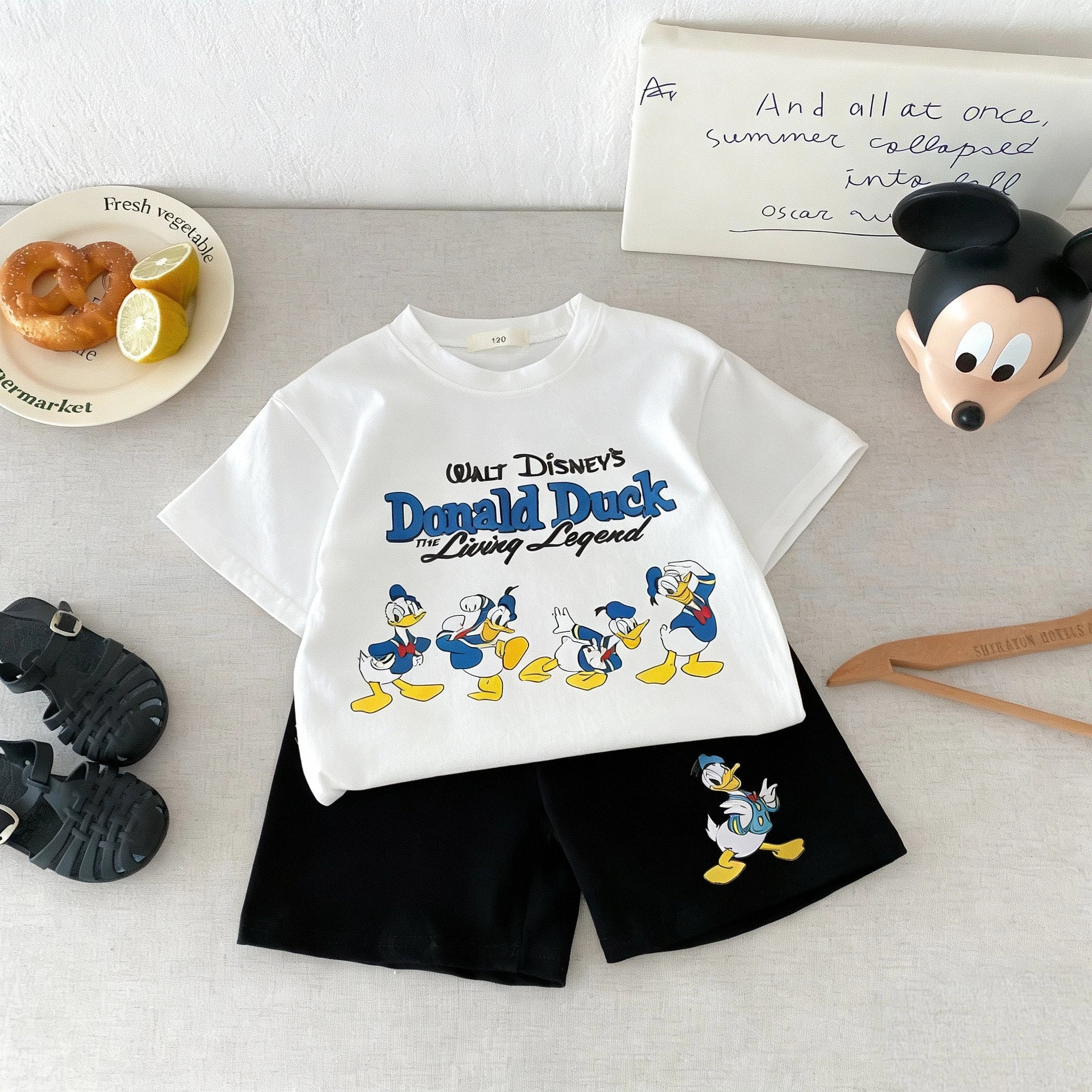 Kidsclick Boys’ Simba Cartoon T-Shirt & Shorts Set – Summer 2-Piece Outfit (Toddlers)