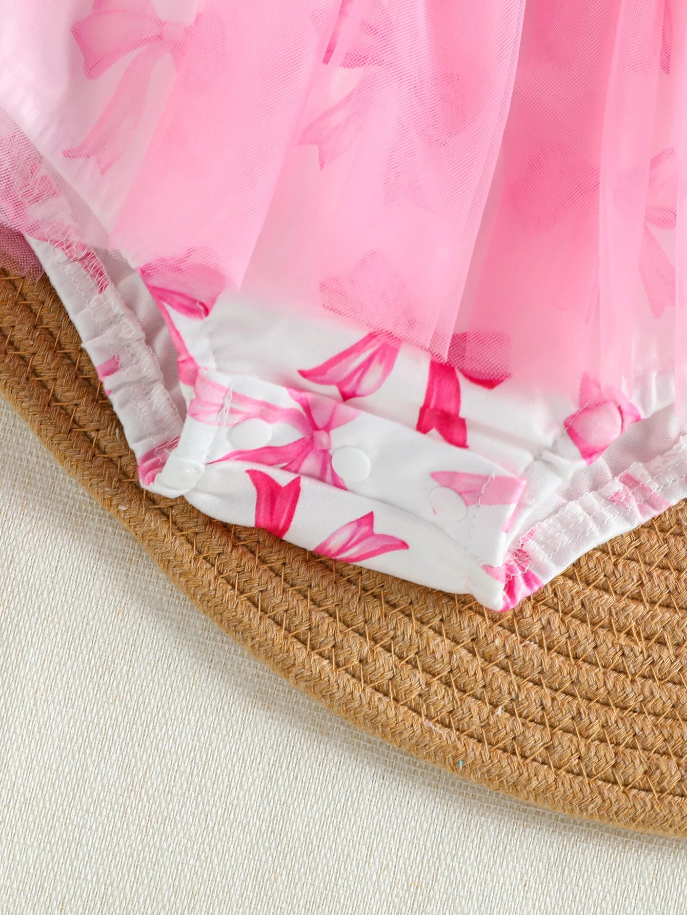 Kidsclick 2-Piece Newborn Baby Girl Romper Set – Sleeveless Tulle Skirt Jumpsuits with Bow & Headband