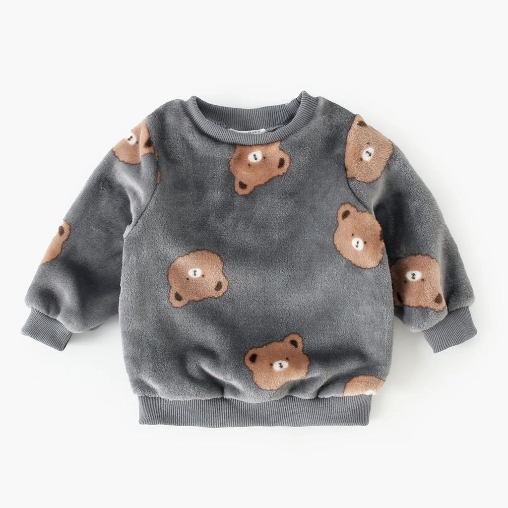 Sanlutoz Cute Animals Warm Little Kids Clothing Sets Long Sleeve Tops + Trousers 2Pcs Winter