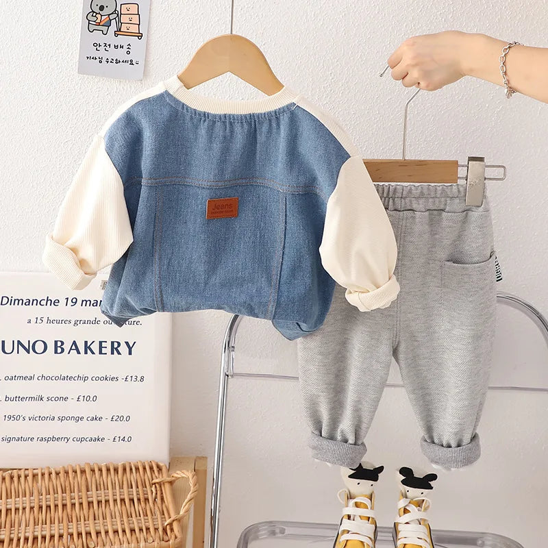 New Spring Autumn Baby Boys Clothes Suit Children T-Shirt Pants 2Pcs/Sets Kids Outfits Toddler Casual Costume Infant Tracksuits