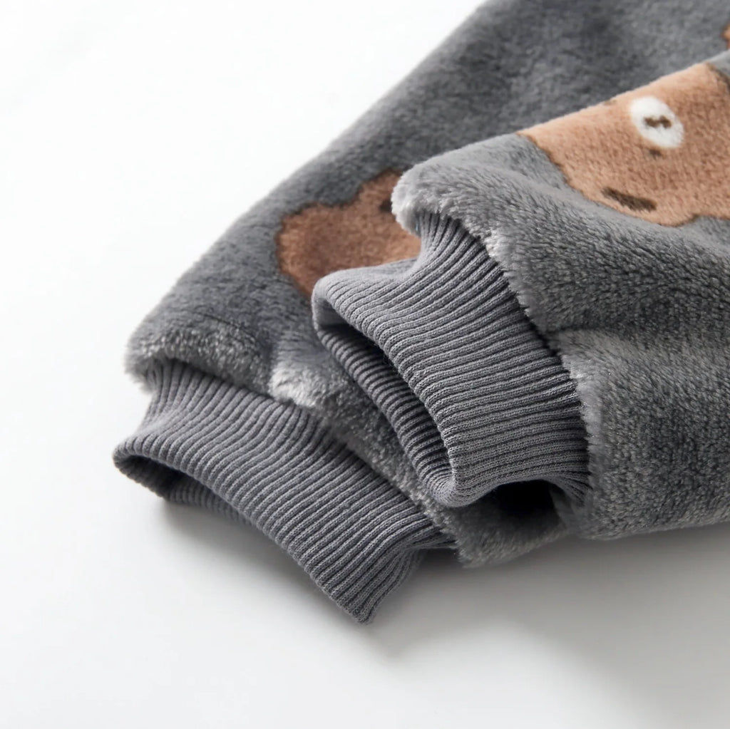 Sanlutoz Cute Animals Warm Little Kids Clothing Sets Long Sleeve Tops + Trousers 2Pcs Winter