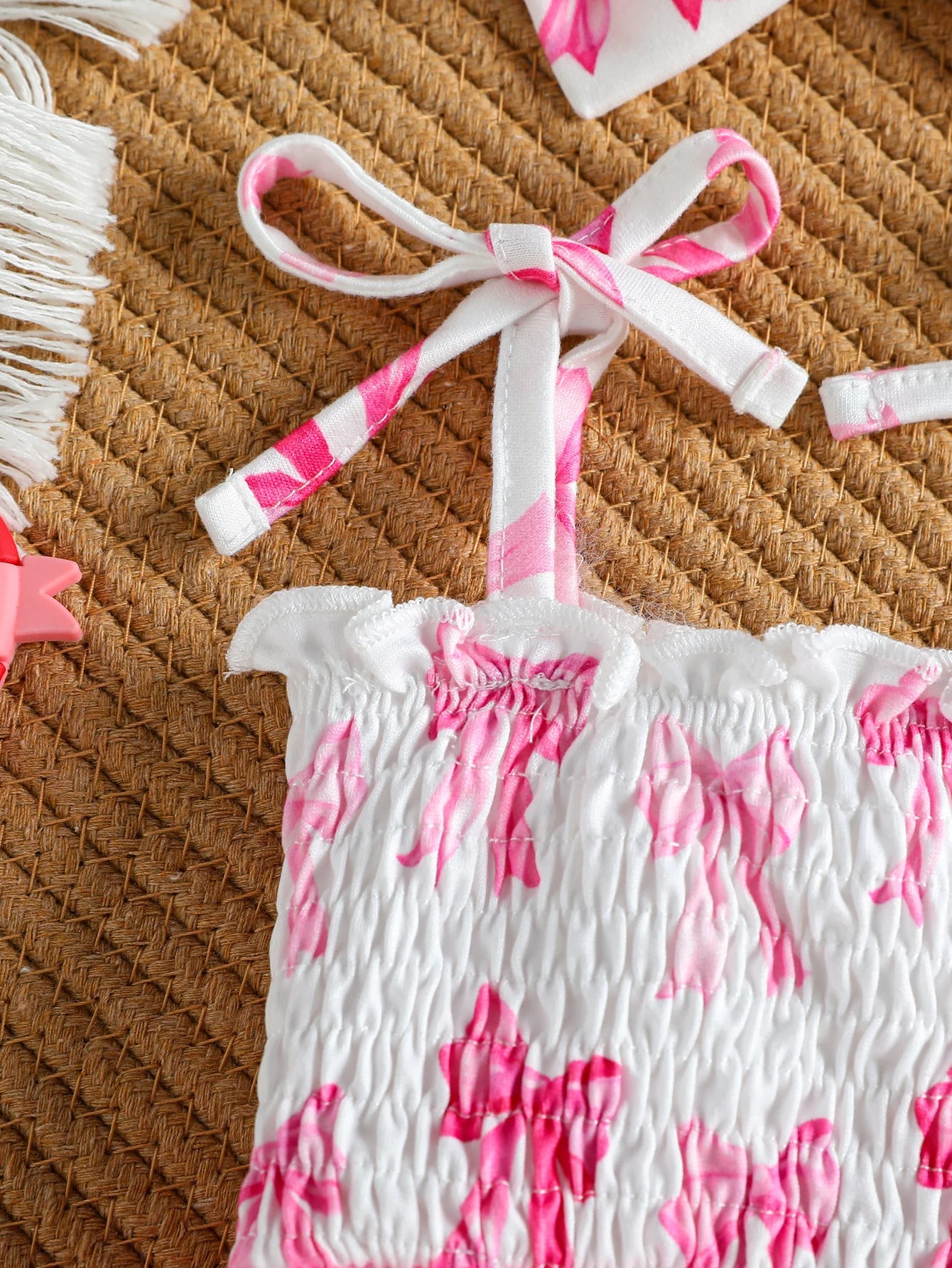 Kidsclick 2-Piece Newborn Baby Girl Romper Set – Sleeveless Tulle Skirt Jumpsuits with Bow & Headband