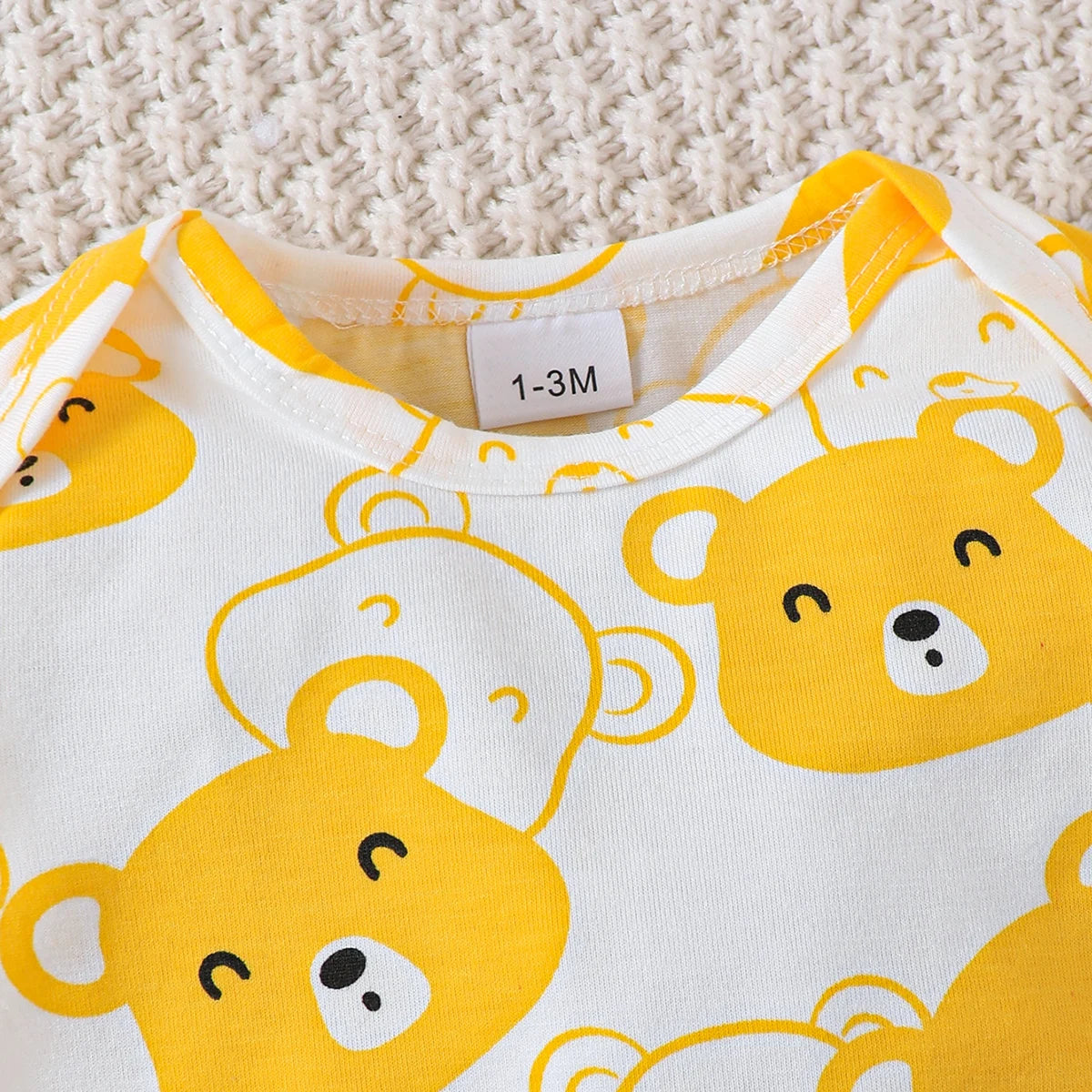 0-9 Months Baby Boy Set Little Bear Long Sleeve Bodysuit+Pants+Hat+Socks 4pcs/Set Baby Spring Autumn clothing Newborn