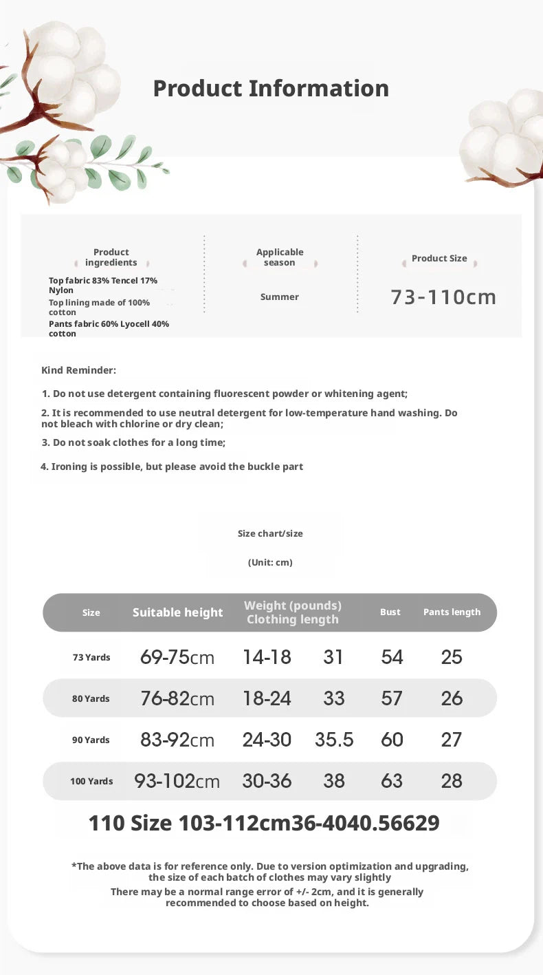 【Youqi】Chinese 0-2 Year Old Baby Girl Outfit Short-Sleeve Shorts Set New Style Baby Top Two-Piece Set Children's Fashionable Outfit