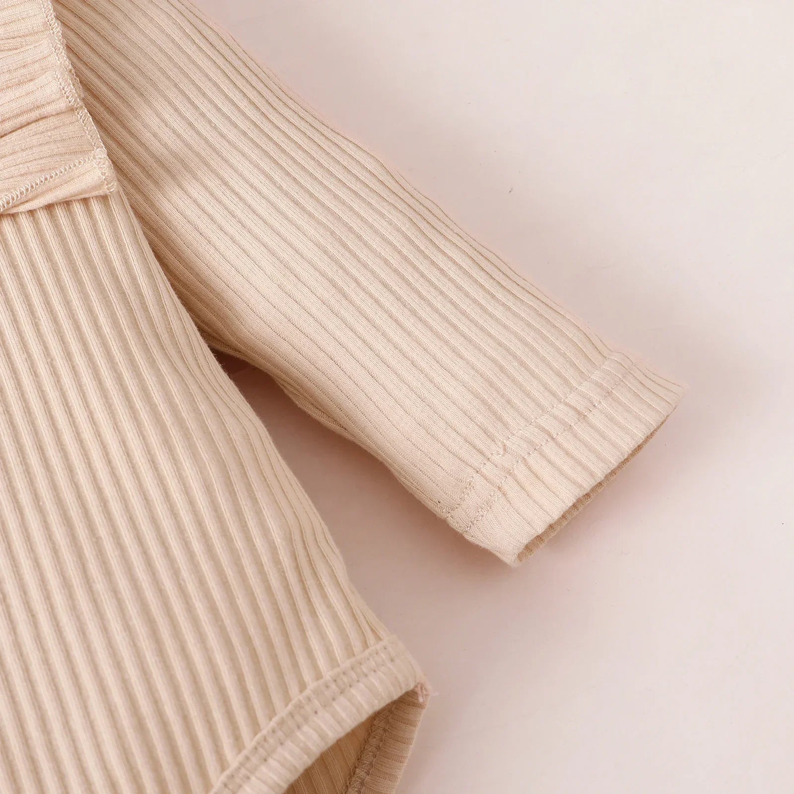 Toddler Newborn Baby Girl Clothes Set Long Sleeve Knitting Top Bodysuit Printed Love Heart Pants Headband Outfit