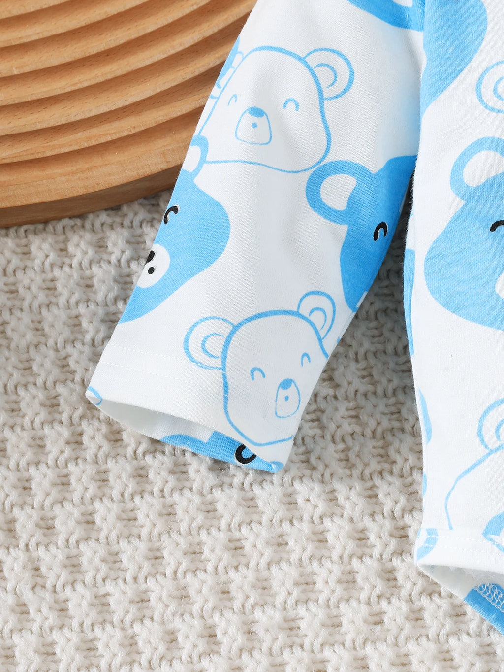 0-9 Months Baby Boy Set Little Bear Long Sleeve Bodysuit+Pants+Hat+Socks 4pcs/Set Baby Spring Autumn clothing Newborn