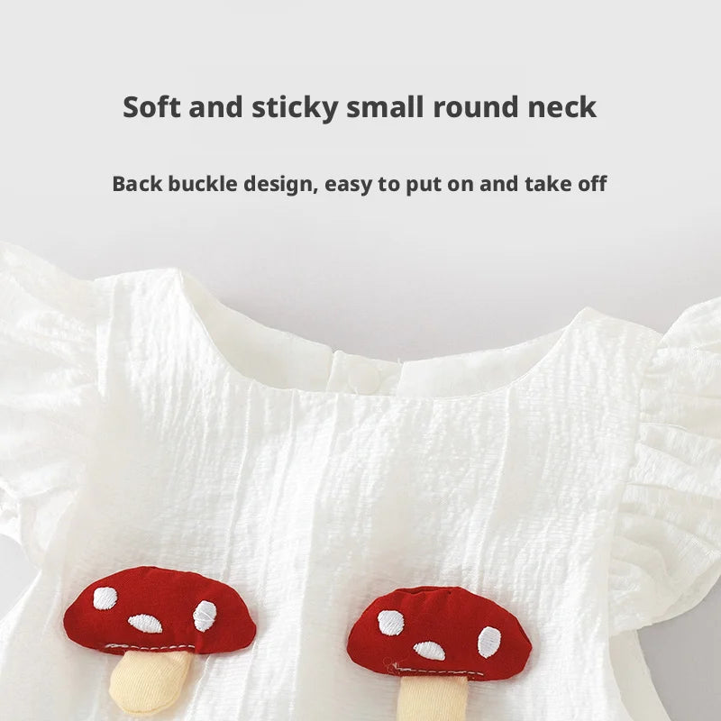 【Youqi】Chinese 0-2 Year Old Baby Girl Outfit Short-Sleeve Shorts Set New Style Baby Top Two-Piece Set Children's Fashionable Outfit