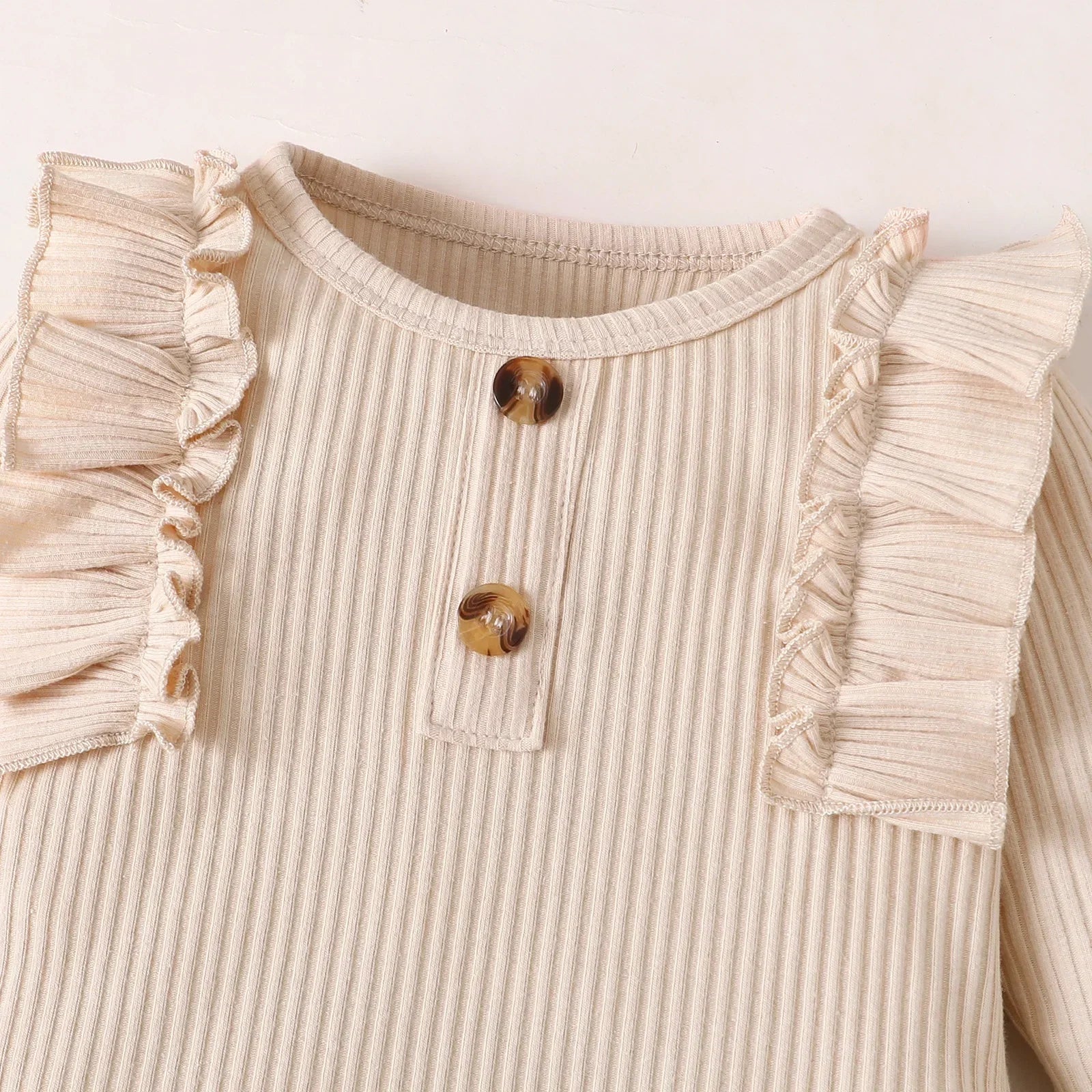 Toddler Newborn Baby Girl Clothes Set Long Sleeve Knitting Top Bodysuit Printed Love Heart Pants Headband Outfit