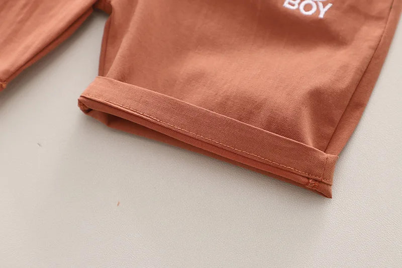 Kidsclick Boys’ Cotton T-Shirt & Shorts Set – Summer 2-Piece Casual Outfit (Toddlers & Kids)