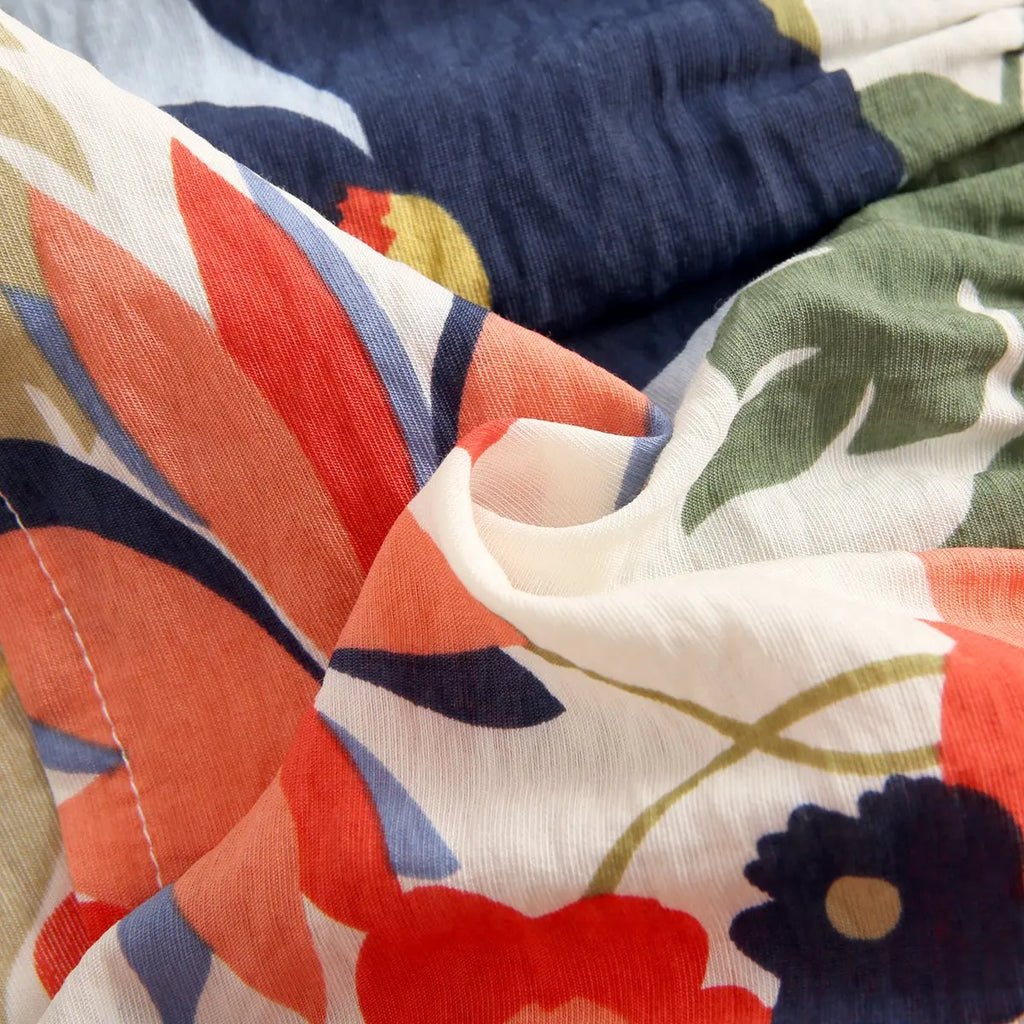 Fashion Flower Summer Children Sets Cotton Infants Girls Princess Clothes 2Pcs