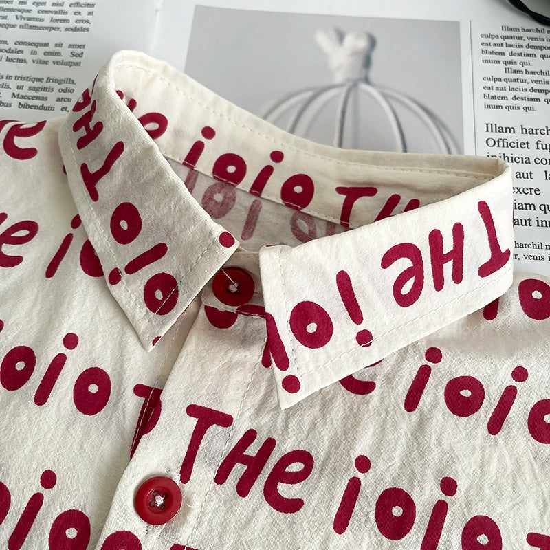 Kidsclick Kids’ Letter Print T-Shirt & Shorts Set – Summer 2-Piece Outfit (Ages 1-5 Years)