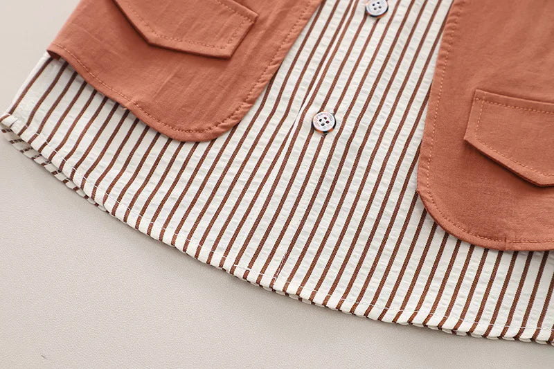 Kidsclick Boys’ Cotton T-Shirt & Shorts Set – Summer 2-Piece Casual Outfit (Toddlers & Kids)