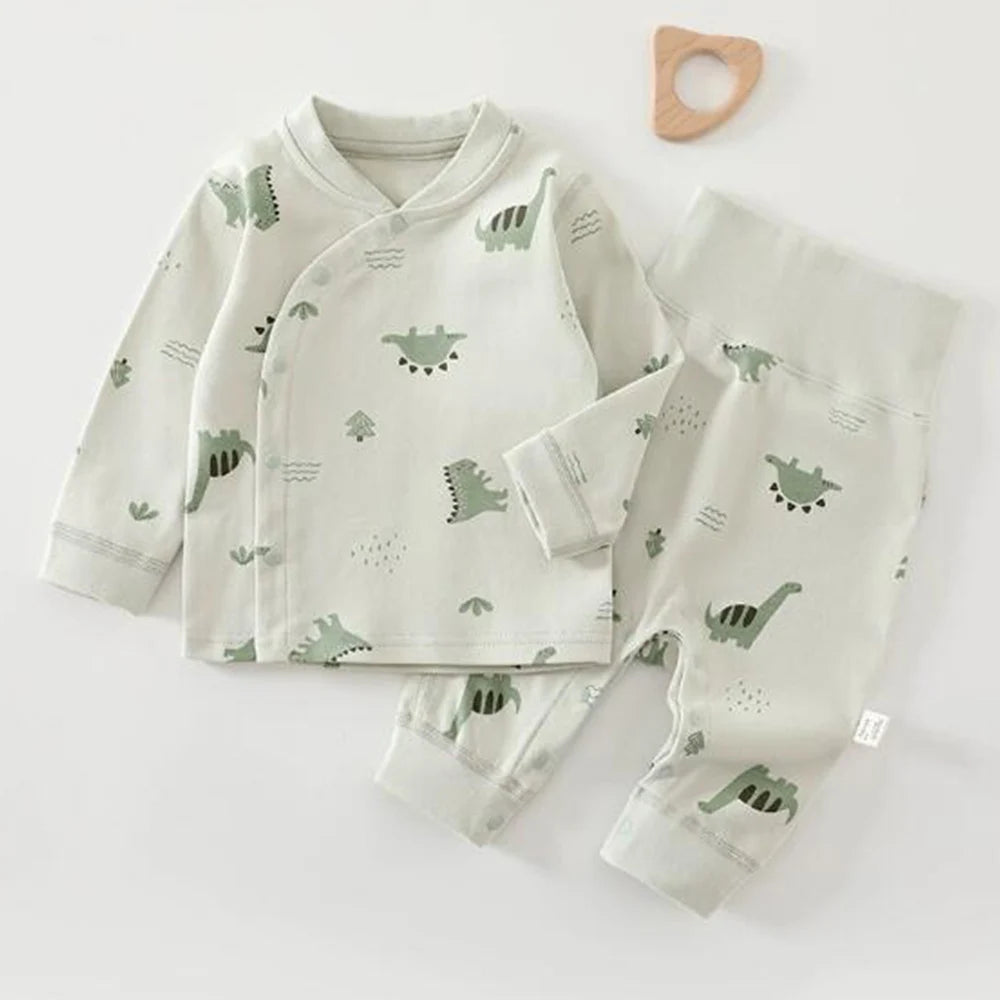 Baby Girls Outfit Set Cotton Long Sleeve Tops Pants Two Pieces Baby Boy Spring Outfits Newborn Clothing
