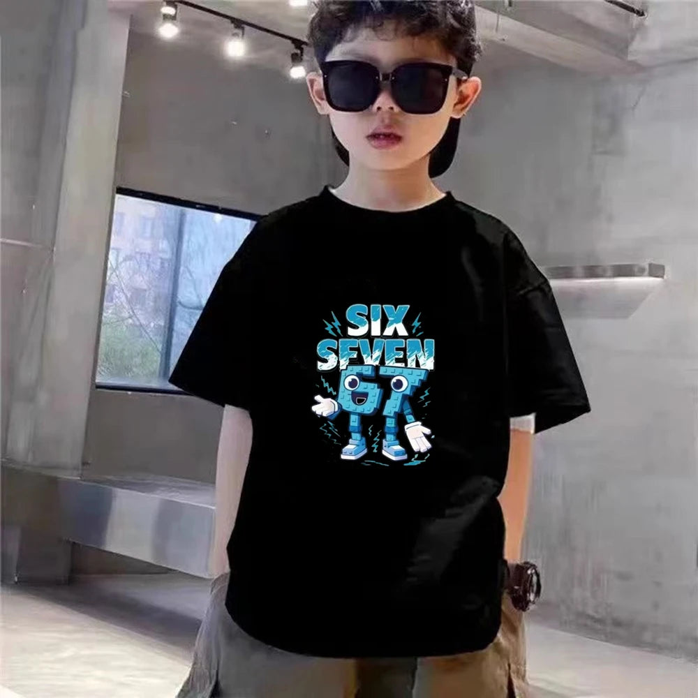 Kidsclick Kids’ Black 2-Piece Sports T-Shirt & Shorts Set – Summer Casual Outfit (Boys & Girls)