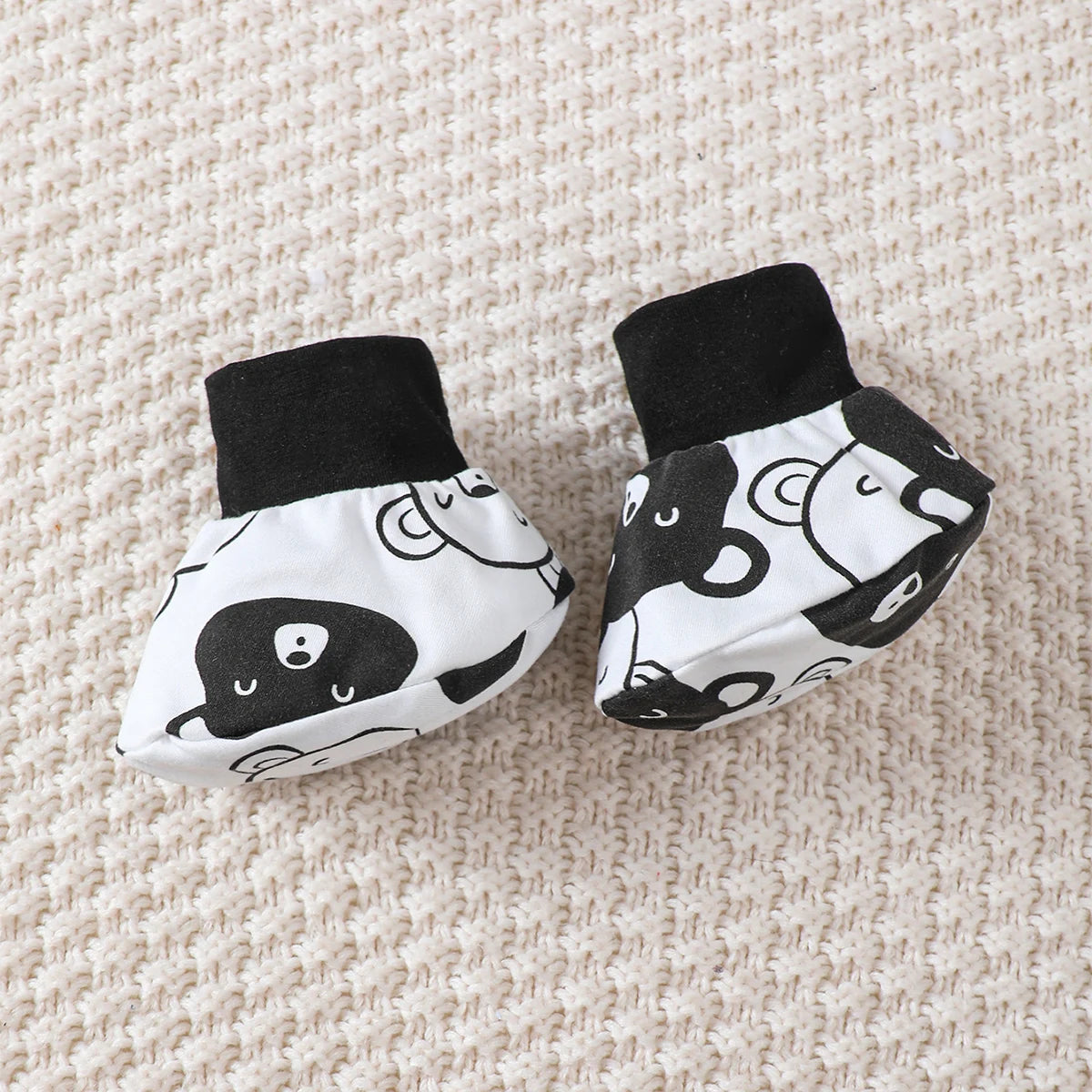 0-9 Months Baby Boy Set Little Bear Long Sleeve Bodysuit+Pants+Hat+Socks 4pcs/Set Baby Spring Autumn clothing Newborn