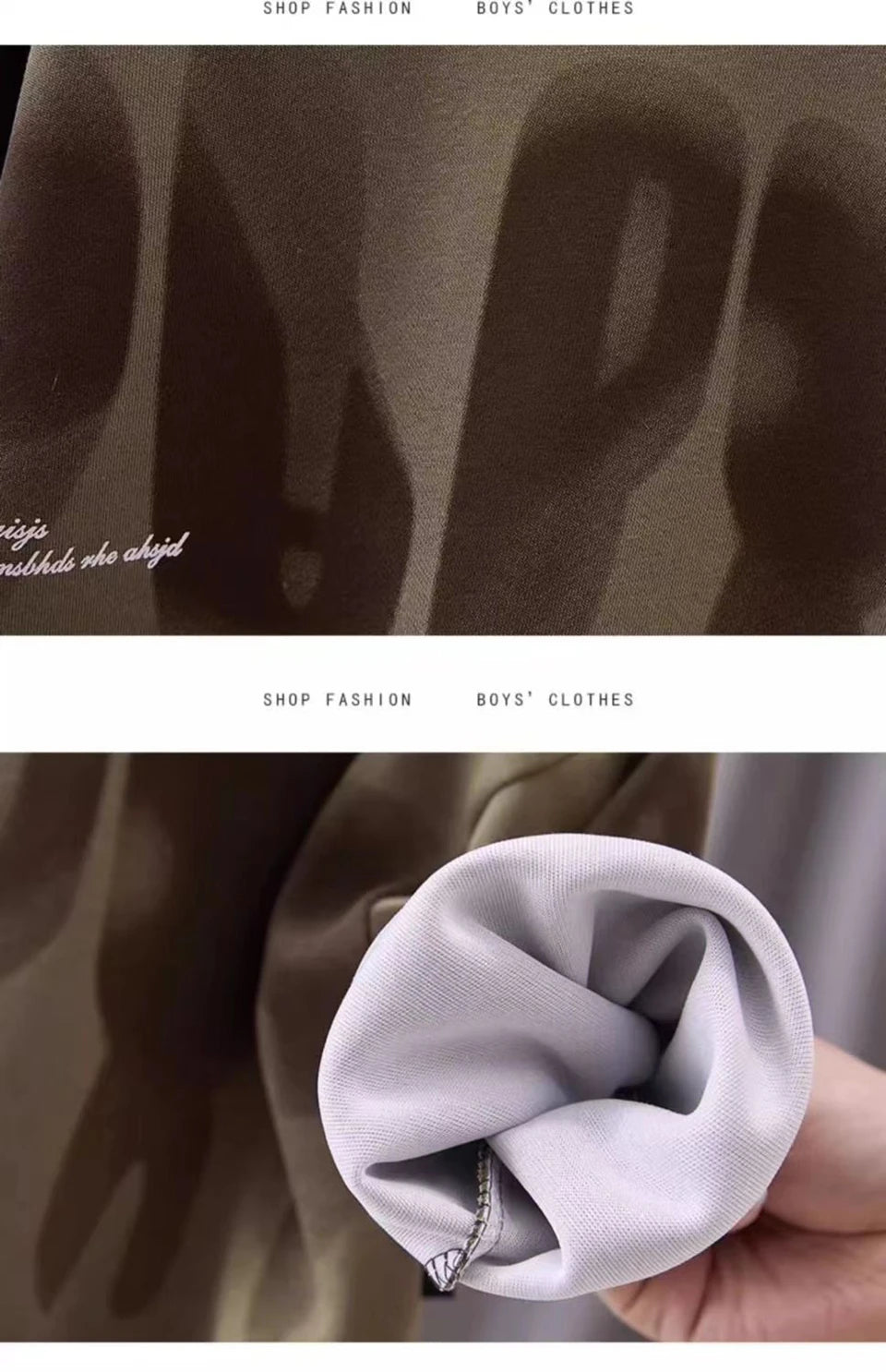 Kidsclick Boys’ Letter Print Sweatshirt & Pants Set – Spring/Autumn 2-Piece Casual Outfit (Ages 1-8 Years)