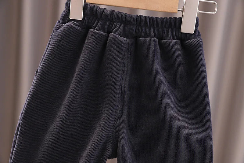 Kidsclick Toddler Boys’ 12-18 Months Christmas Two-Piece Outfit – Striped Long Sleeve Shirt & Pants Set