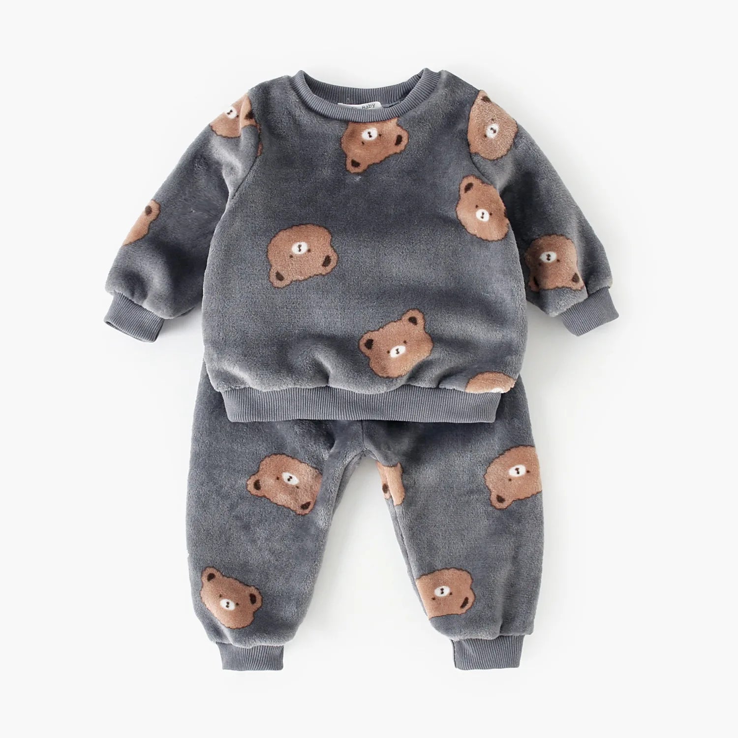 Sanlutoz Cute Animals Warm Little Kids Clothing Sets Long Sleeve Tops + Trousers 2Pcs Winter