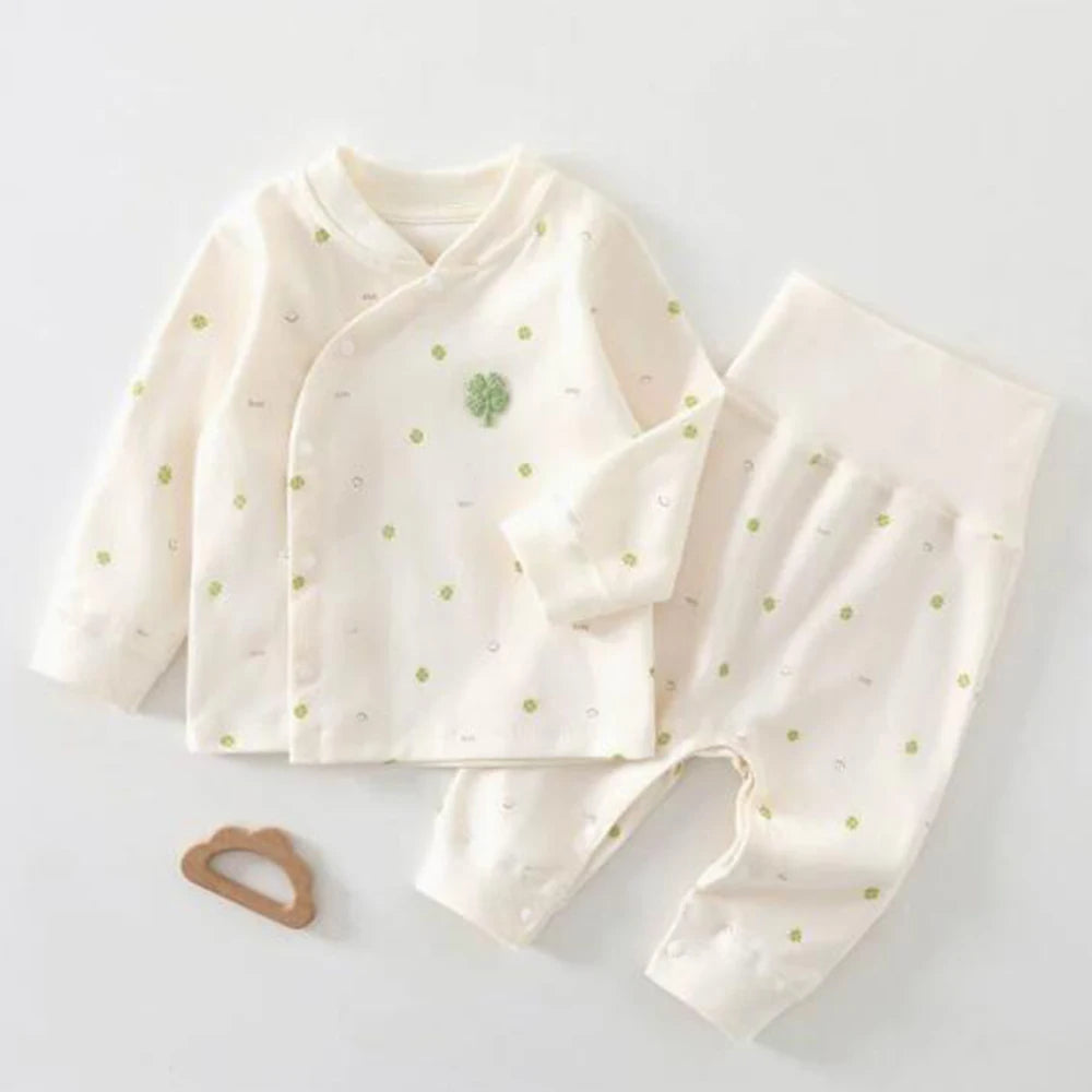 Baby Girls Outfit Set Cotton Long Sleeve Tops Pants Two Pieces Baby Boy Spring Outfits Newborn Clothing