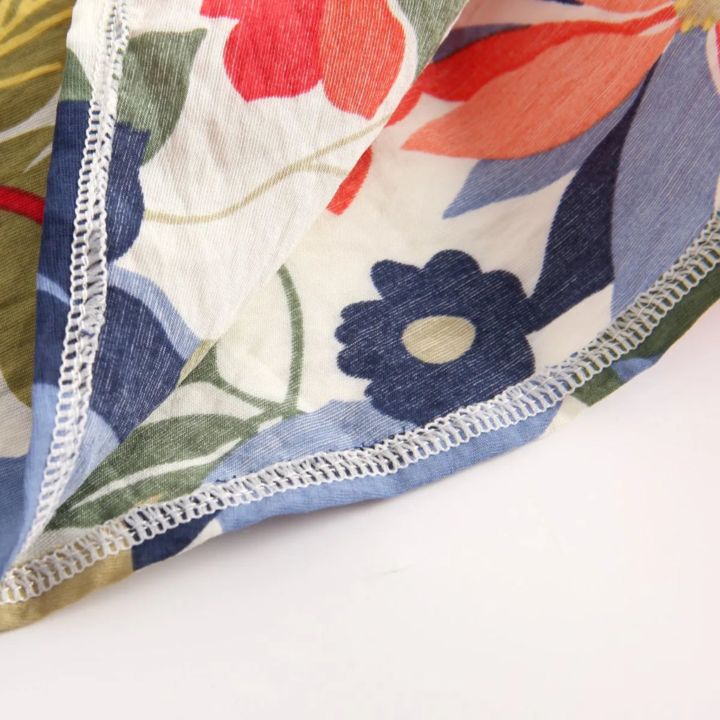 Fashion Flower Summer Children Sets Cotton Infants Girls Princess Clothes 2Pcs