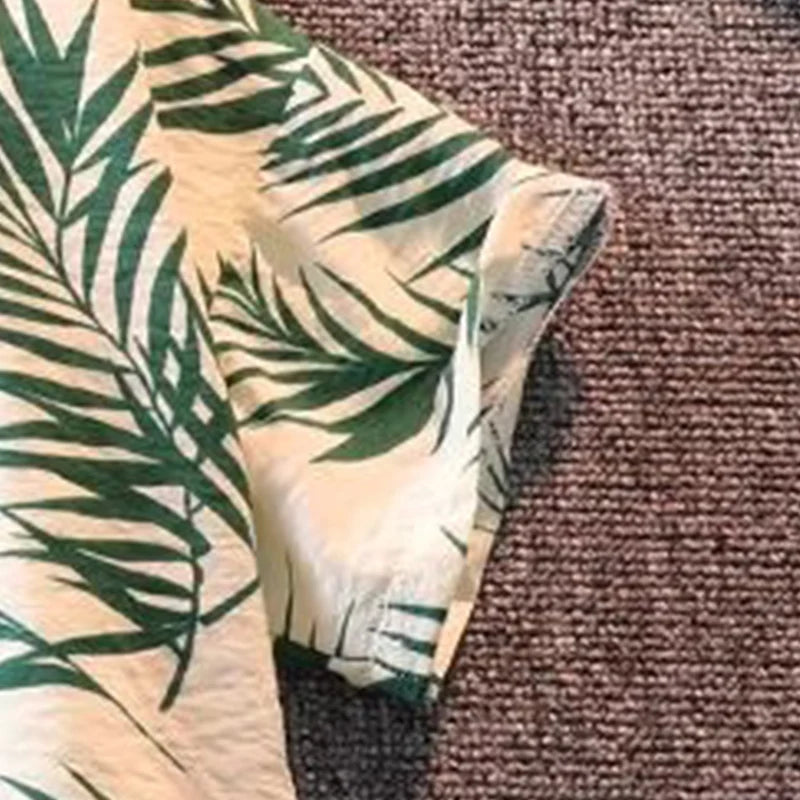 Kidsclick Boys’ Floral T-Shirt & Shorts Set – Summer Beach 2-Piece Outfit (Toddlers & Kids)