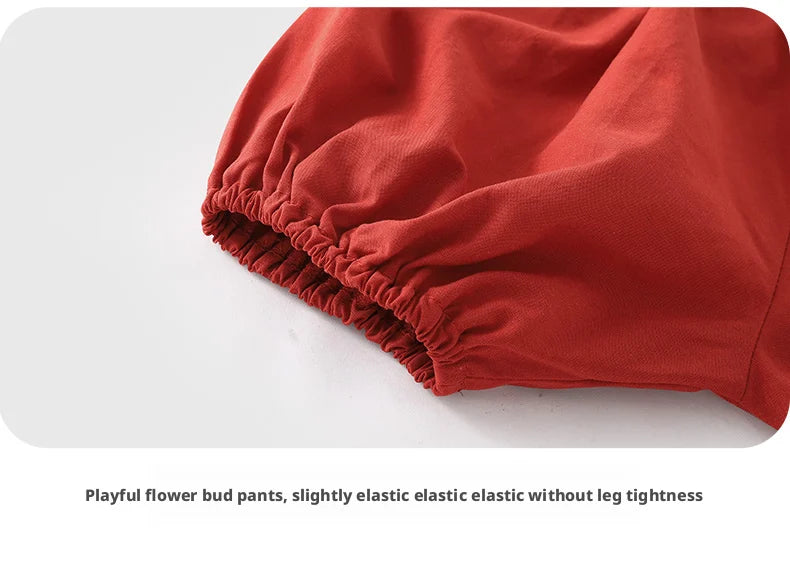 【Youqi】Chinese 0-2 Year Old Baby Girl Outfit Short-Sleeve Shorts Set New Style Baby Top Two-Piece Set Children's Fashionable Outfit