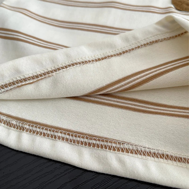 Kidsclick Kids’ Striped T-Shirt & Shorts Set – Summer 2-Piece Casual Outfit (Ages 0-5 Years)