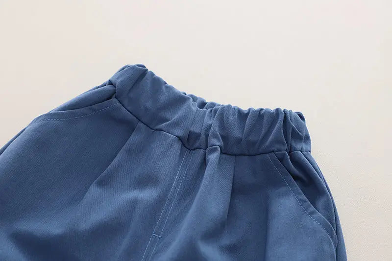 Kidsclick Boys’ Dinosaur Cotton Shirt & Jeans Set – Spring 2-Piece Casual Outfit (Ages 1-5 Years)