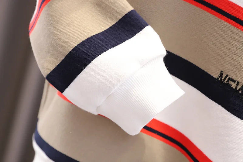 Kidsclick Toddler Boys’ 12-18 Months Christmas Two-Piece Outfit – Striped Long Sleeve Shirt & Pants Set