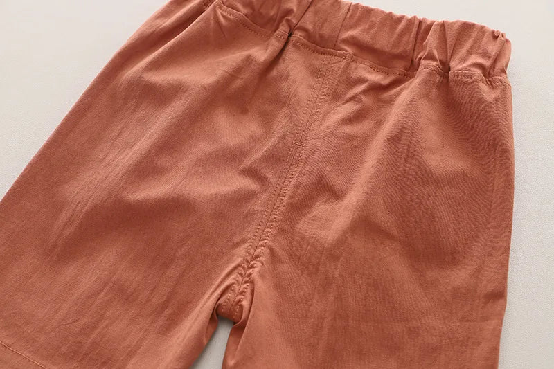 Kidsclick Boys’ Cotton T-Shirt & Shorts Set – Summer 2-Piece Casual Outfit (Toddlers & Kids)