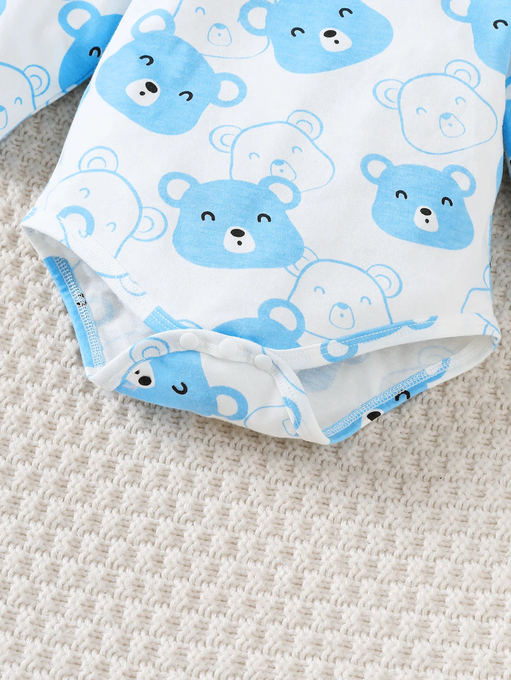 0-9 Months Baby Boy Set Little Bear Long Sleeve Bodysuit+Pants+Hat+Socks 4pcs/Set Baby Spring Autumn clothing Newborn