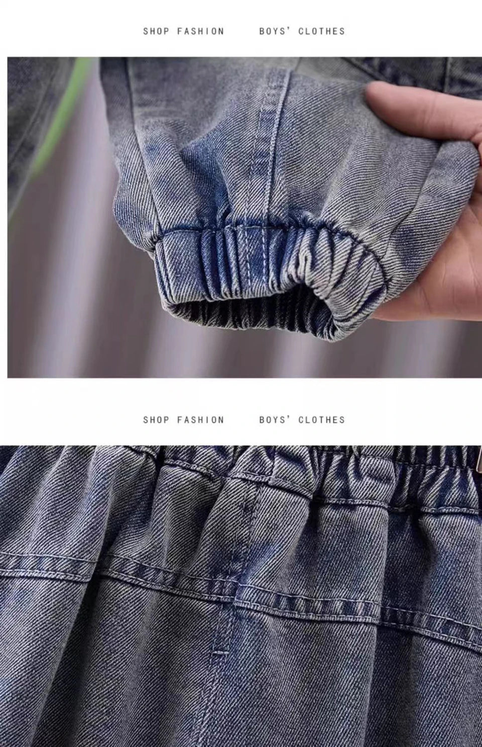 Kidsclick Boys’ Letter Print Sweatshirt & Pants Set – Spring/Autumn 2-Piece Casual Outfit (Ages 1-8 Years)