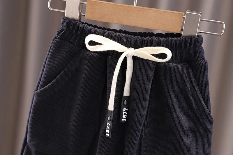 Kidsclick Toddler Boys’ 12-18 Months Christmas Two-Piece Outfit – Striped Long Sleeve Shirt & Pants Set