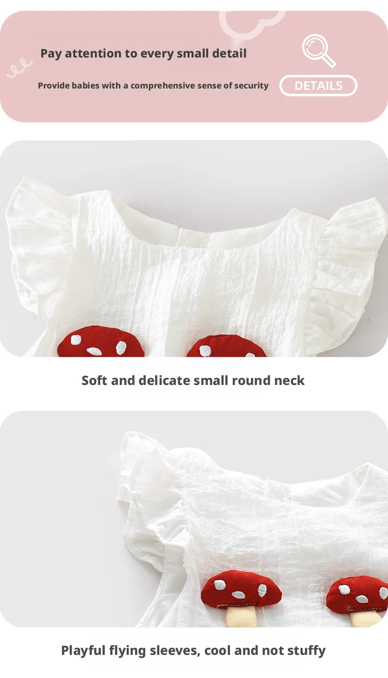 【Youqi】Chinese 0-2 Year Old Baby Girl Outfit Short-Sleeve Shorts Set New Style Baby Top Two-Piece Set Children's Fashionable Outfit