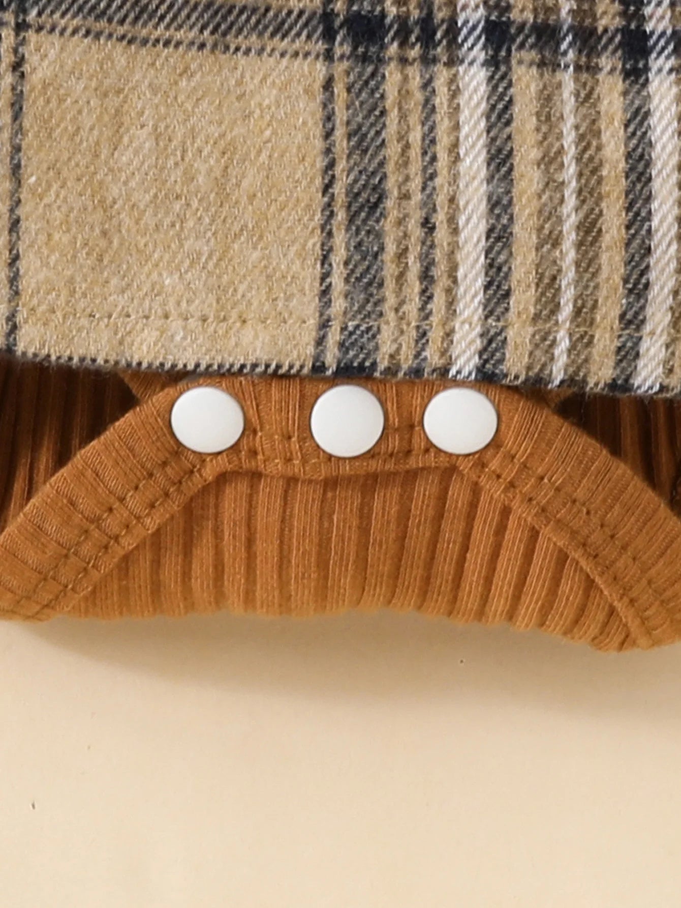 Baby Gilrs Long Sleeve Autumn/Winter Plaid With Bow Honey Jumpsuit For Newborn-18M Vacation Wear +Headband