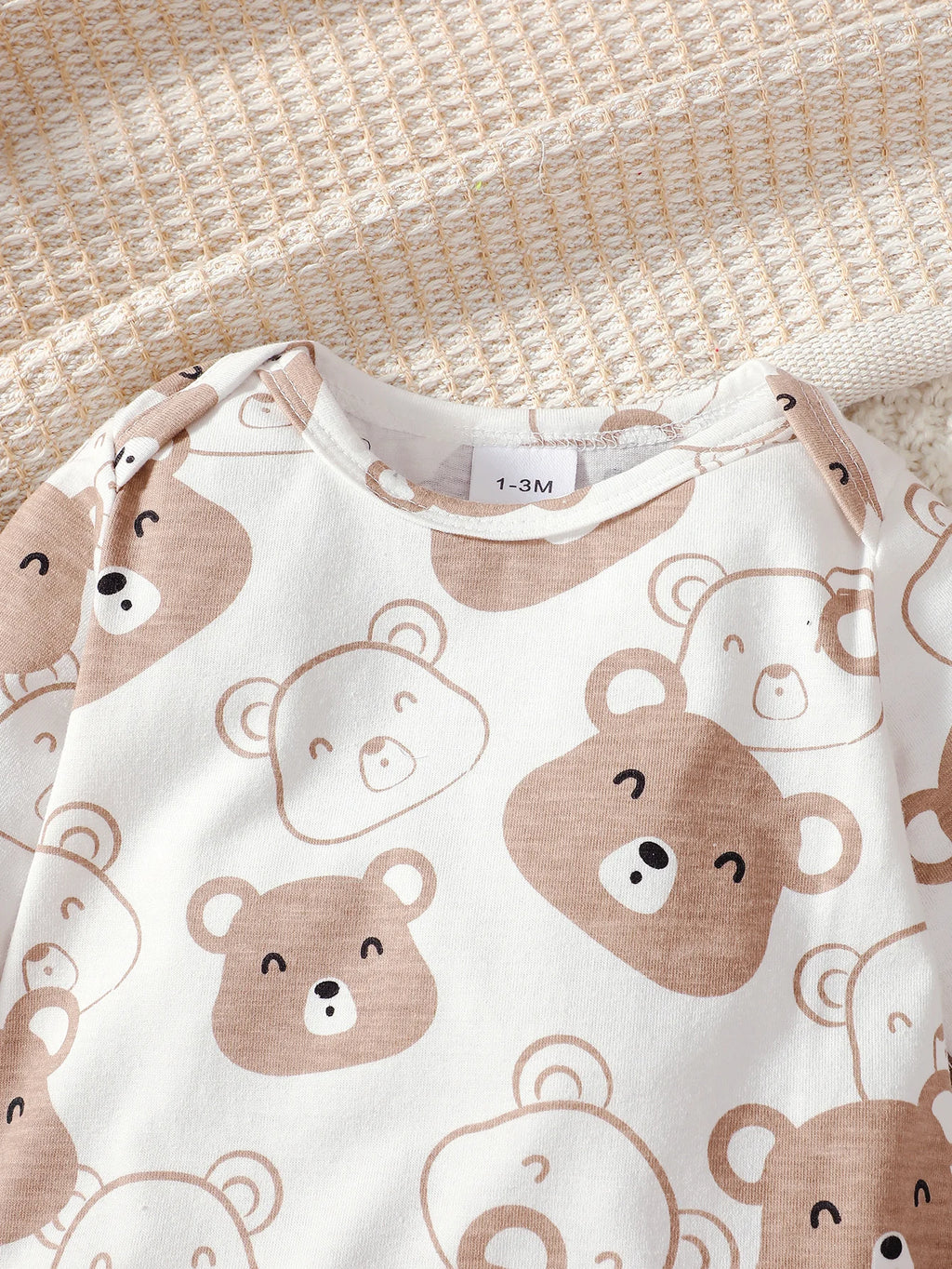 0-9 Months Baby Boy Set Little Bear Long Sleeve Bodysuit+Pants+Hat+Socks 4pcs/Set Baby Spring Autumn clothing Newborn