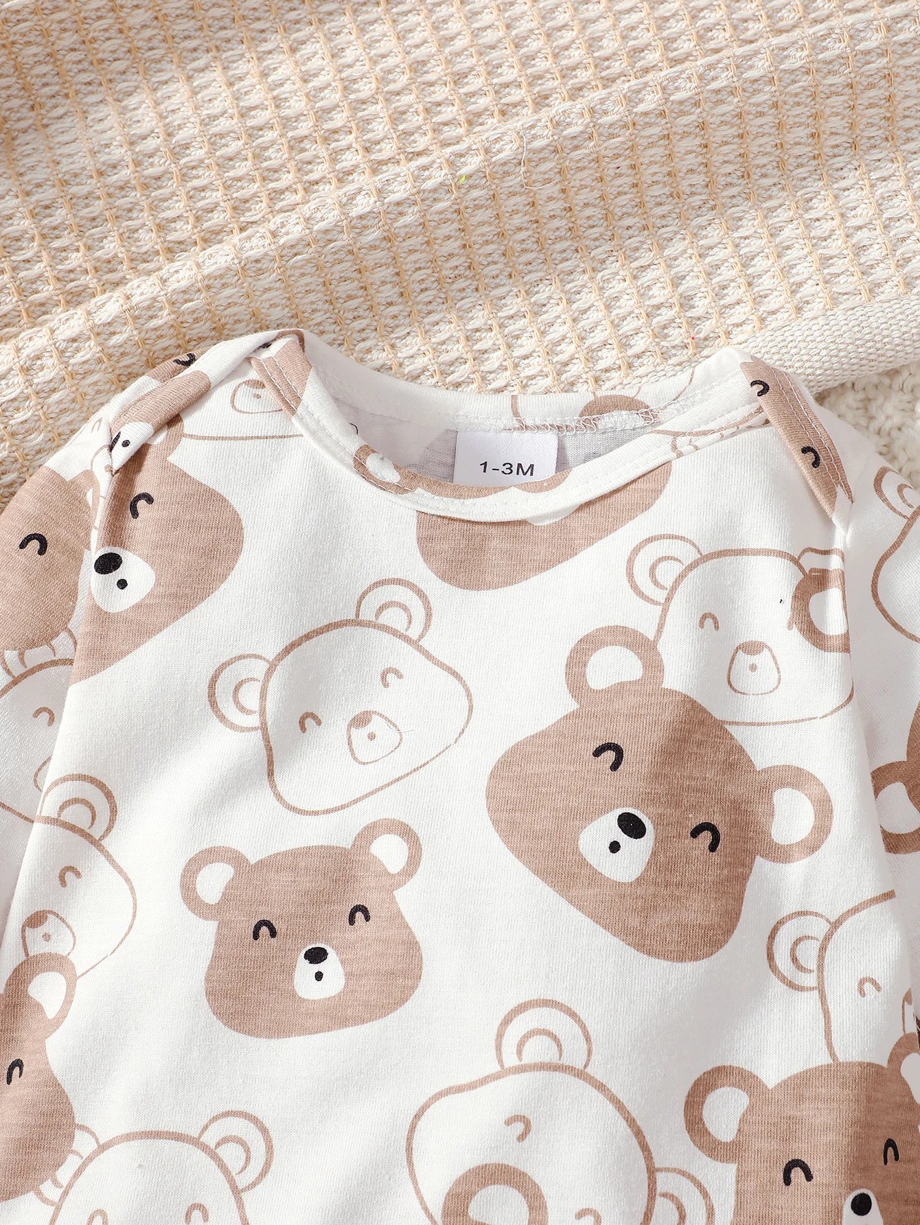 0-9 Months Baby Boy Set Little Bear Long Sleeve Bodysuit+Pants+Hat+Socks 4pcs/Set Baby Spring Autumn clothing Newborn