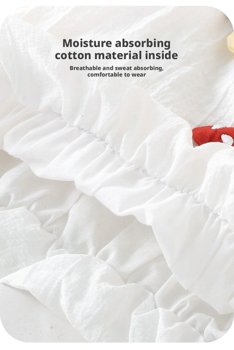 【Youqi】Chinese 0-2 Year Old Baby Girl Outfit Short-Sleeve Shorts Set New Style Baby Top Two-Piece Set Children's Fashionable Outfit